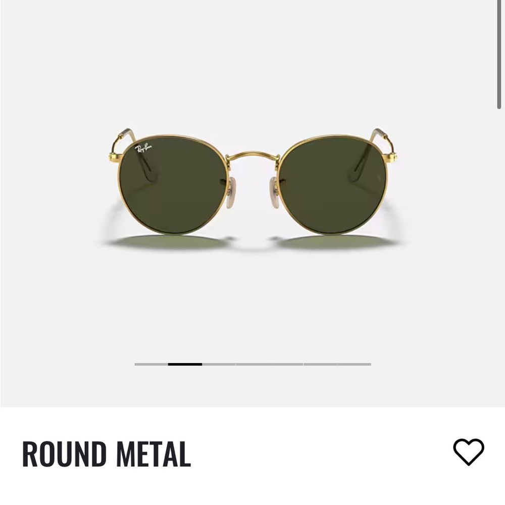 Ray-Ban Round Metal Sunglasses - Gold and Green